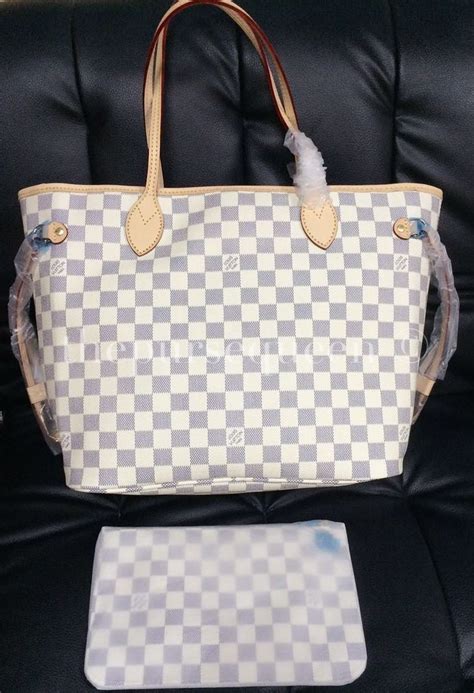 louis vuitton neverfull damier azur fake|louis vuitton damier azur collection.